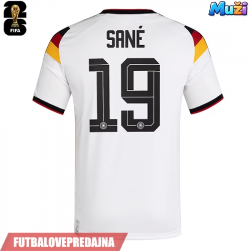 Lacne Muži Futbalové dres Nemecko Leroy Sane #19 MS 2026 Krátky Rukáv - Domáci